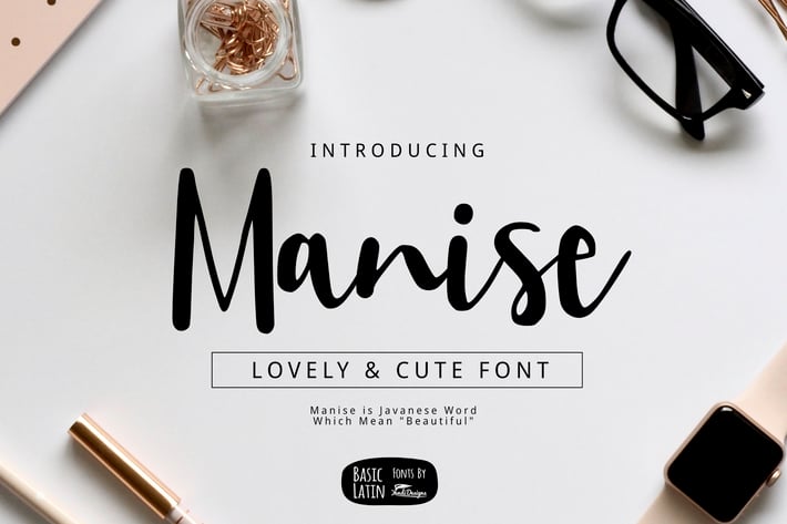 Manise Lovely Script Font