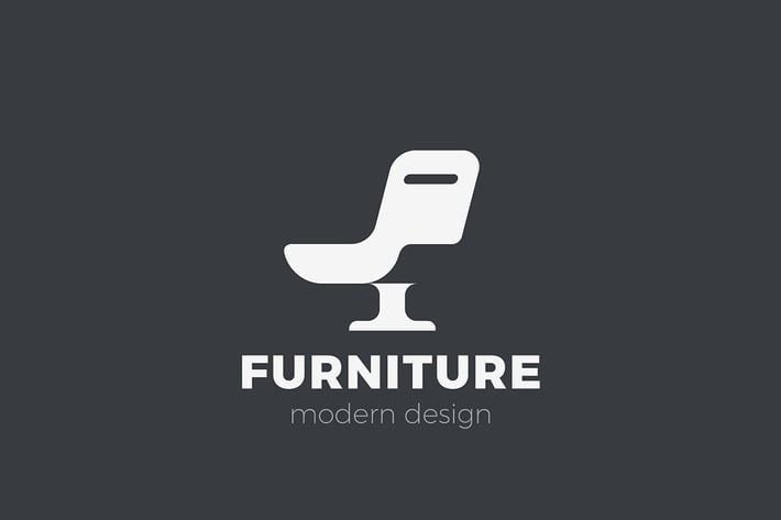 Logo Armchair Furniture Chair Negative space style