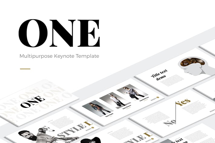 ONE Modern Keynote Template