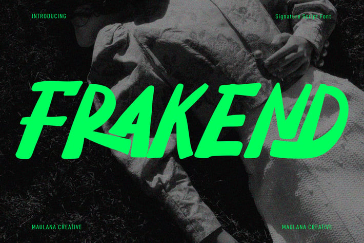 Frakend Handwritten Display Font
