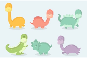 Cartoon Dinosaur Illustration