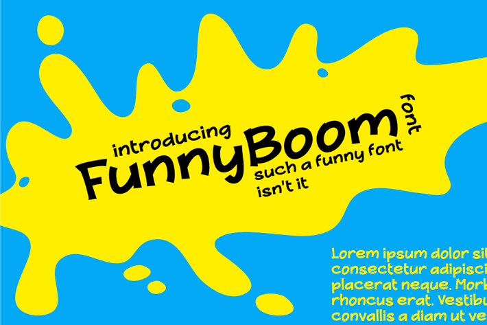 FunnyBoom font, such a funny font.
