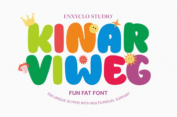 NCL Kinar Viweg - Fun Fat Handwritten Font