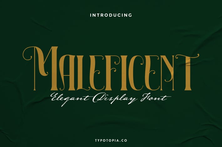 Maleficent The Elegant Display Font