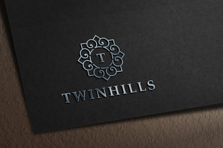 Metallic Badge Logo Mockup