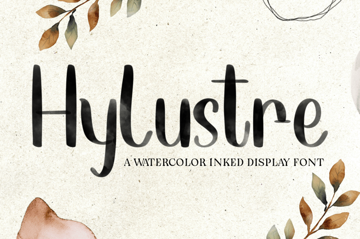 Hylustre - Watercolor Inked Display