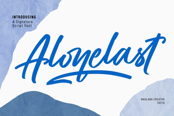 Alonelast Signature Script Font