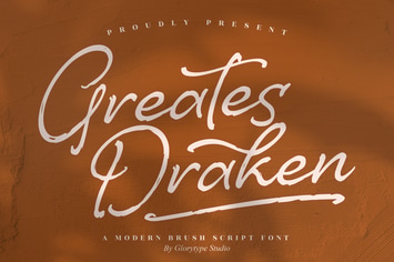 Greates Draken Brush Script Font
