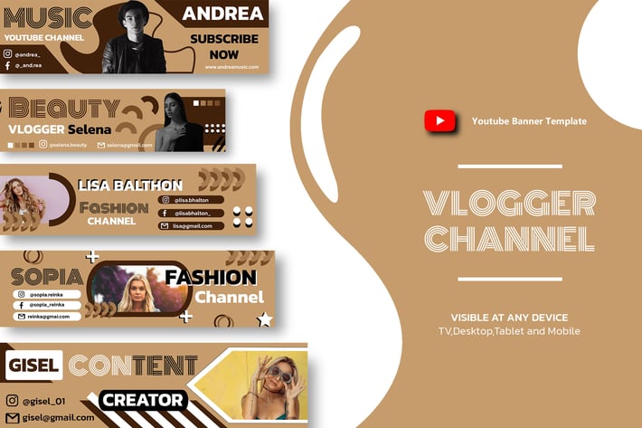 Vlogger Channel Youtube Banner