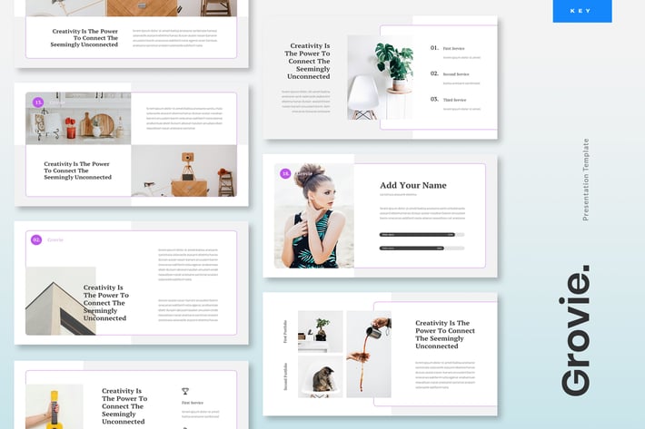Grovie - Creative Keynote Presentation Template