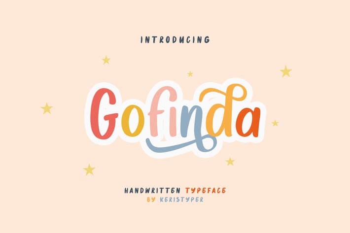 Gofinda Display Handwritten Font
