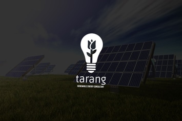 Tarang : Negative Space Green Energy Logo