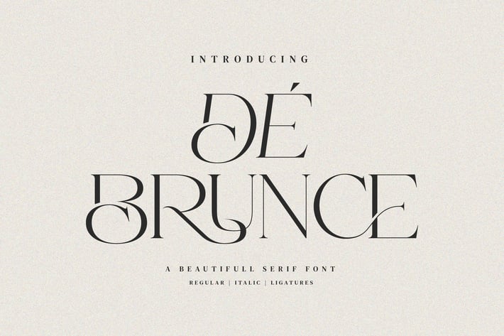 De Brunce - Beautifull Ligature Font