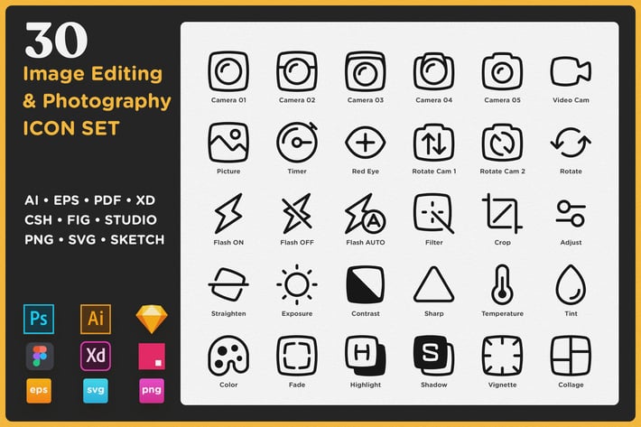 SayCheese - Image Editing & Photography Icon Set