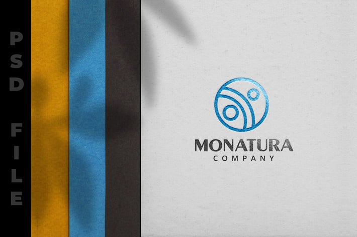 Logo Mockup In Paper Texture