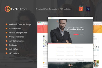 SuperShot - Creative HTML Template