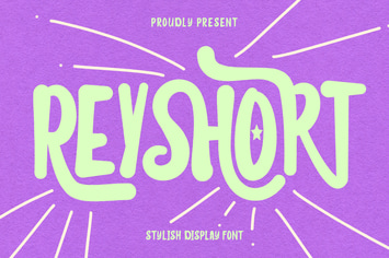 Reyshort Stylish Display Font