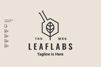Leaf Lab Hexagon Logo