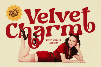 Velvet Charm - Retro Display Font
