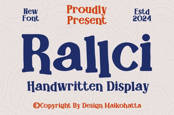 Rallci - Handwritten Display Font