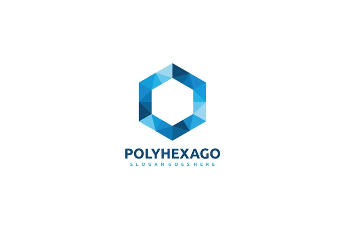 Polygonal Hexagon Logo