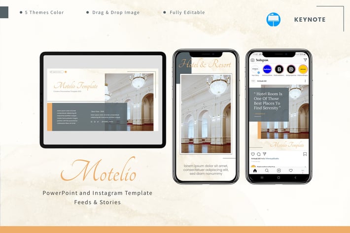 Motelio - Keynote  & Instagram Template