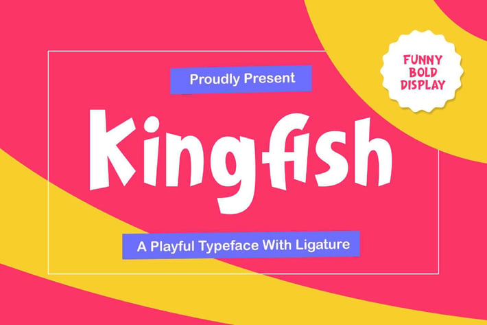 Kingfish - Playful Typeface 