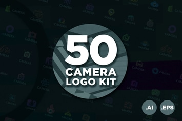 50 Photography Camera Logo Kit