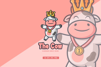 The Cow - Mascot Logo