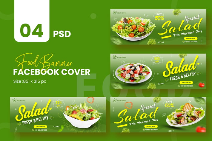 Healthy Food Facebook Cover Template
