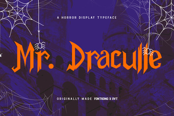 Mr. Draculle – A Horror Display Typeface