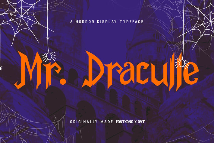 Mr. Draculle – A Horror Display Typeface