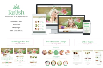Relish Spa Salon HTML Template