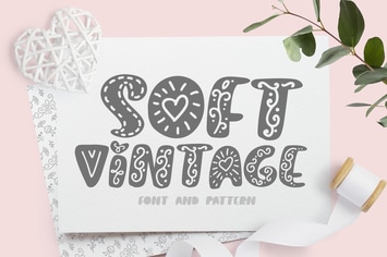 Soft vintage Scandinavian Decor Font