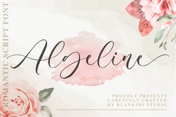 Algeline a Romantic Script Font