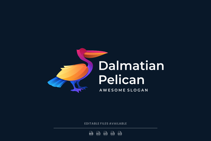 Pelican Gradient Colorful Logo