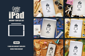 PSD iPad Mockup Scenes