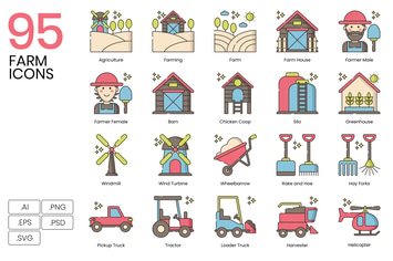 95 Farm Icons