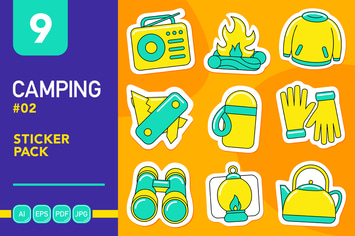 Camping #02 Sticker Pack