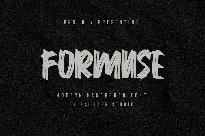 Formuse -Modern Handbrush Font