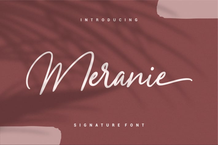 Meranie - Signature Font