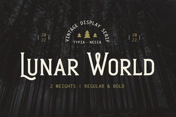 Lunar World - Classic Vintage Display Serif