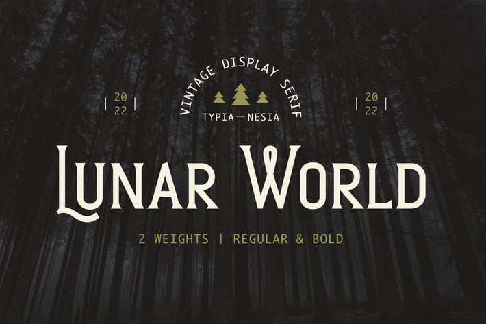 Lunar World - Classic Vintage Display Serif