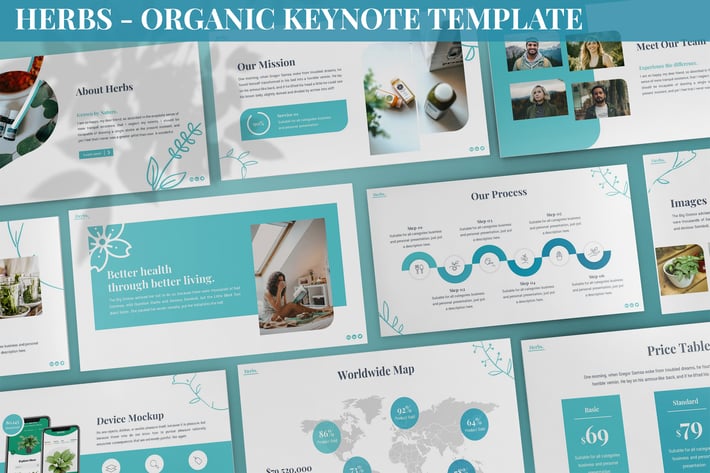 Herbs - Organic Keynote Template