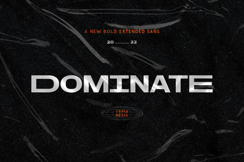 Dominate - Modern Extended Bold Display Sans