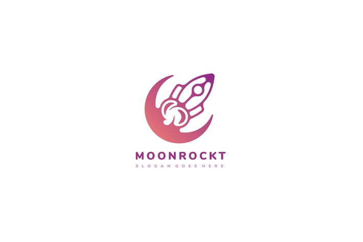 Moon Rocket Logo