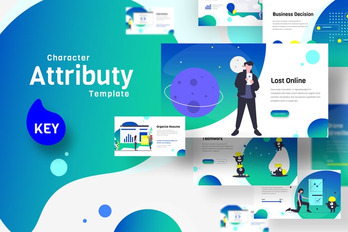 Attributy Character Keynote Template