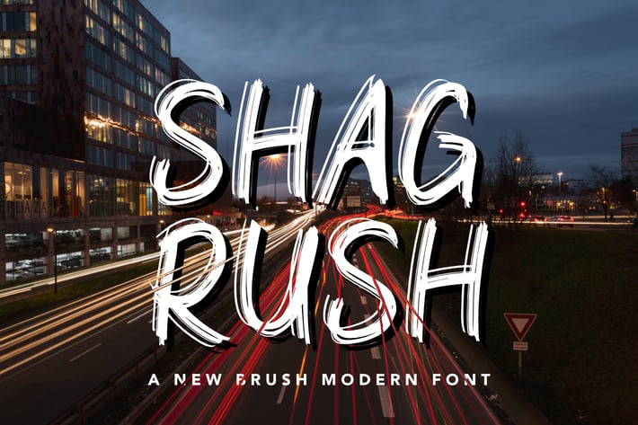 Shagrush New Brush Font