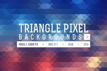 Triangle Pixel Backgrounds Pack 2