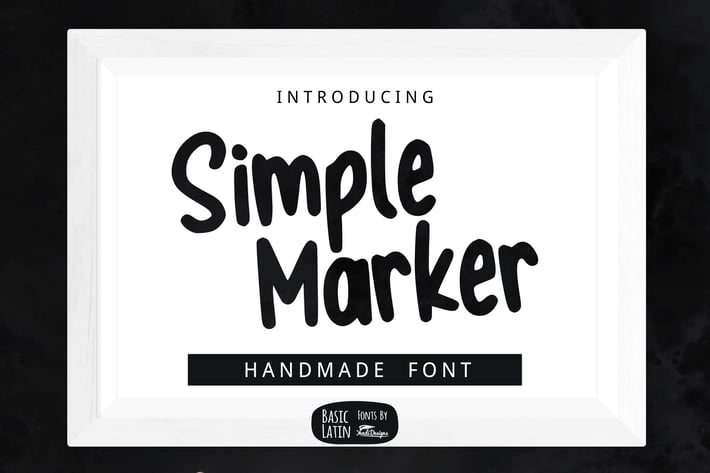 Simple Marker Font
